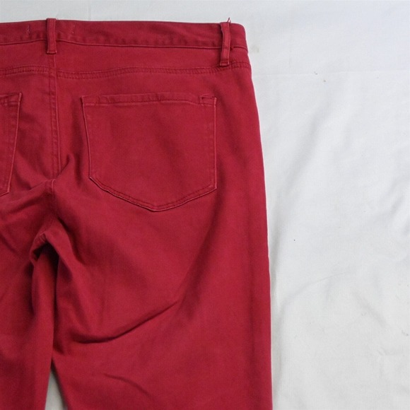 LOFT 30 / 10 Legging Brushed Red Stretch‎ Denim Jeans - Picture 5 of 7